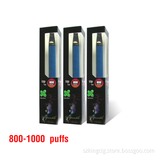 New! Kingcig Colored Smoke Hookah with 2000puffs